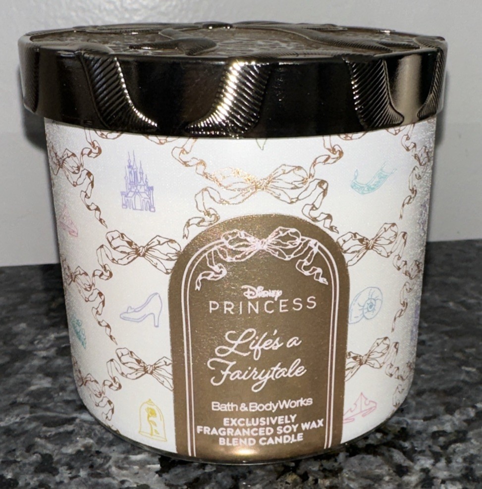 Bath & Body Works Candle Disney Princess “LIFE’S A FAIRYTALE” Large 3 wick New