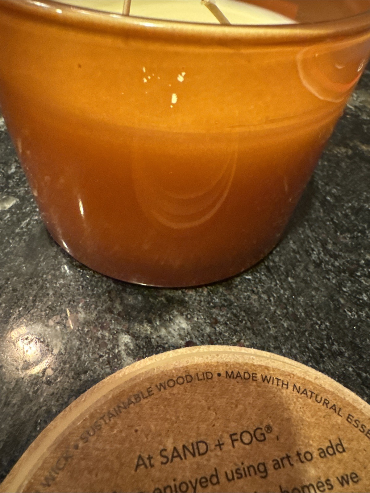 Sand + Fog 57 oz Soy Wax Blend Candle White Pumpkin With FriendsGiving Top New