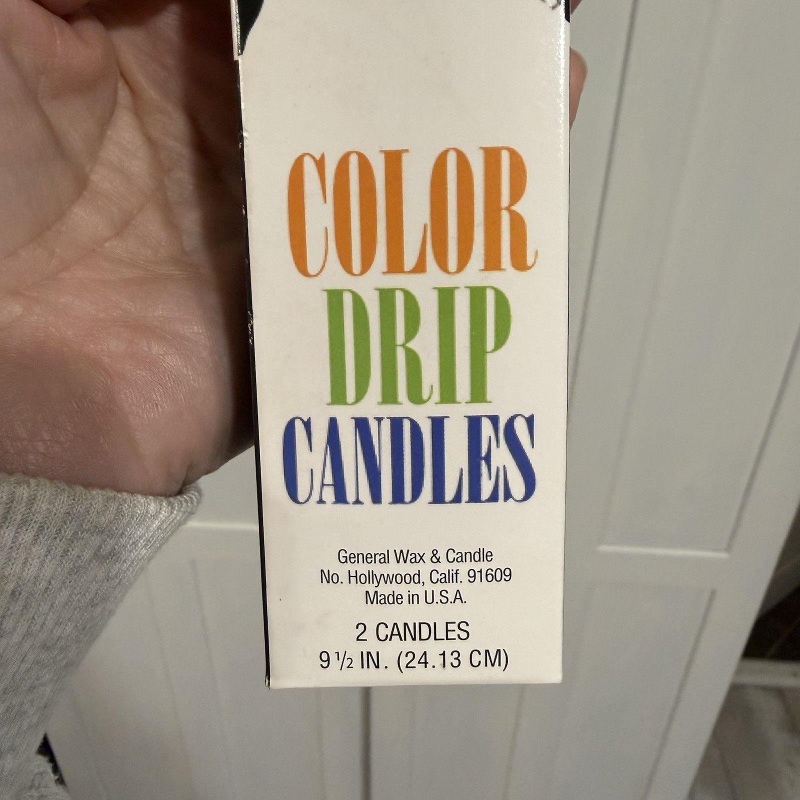 Multi Color Taper Drip Candles 3/4″ x 9 1/2″ Rainbow Colorful Boho USA