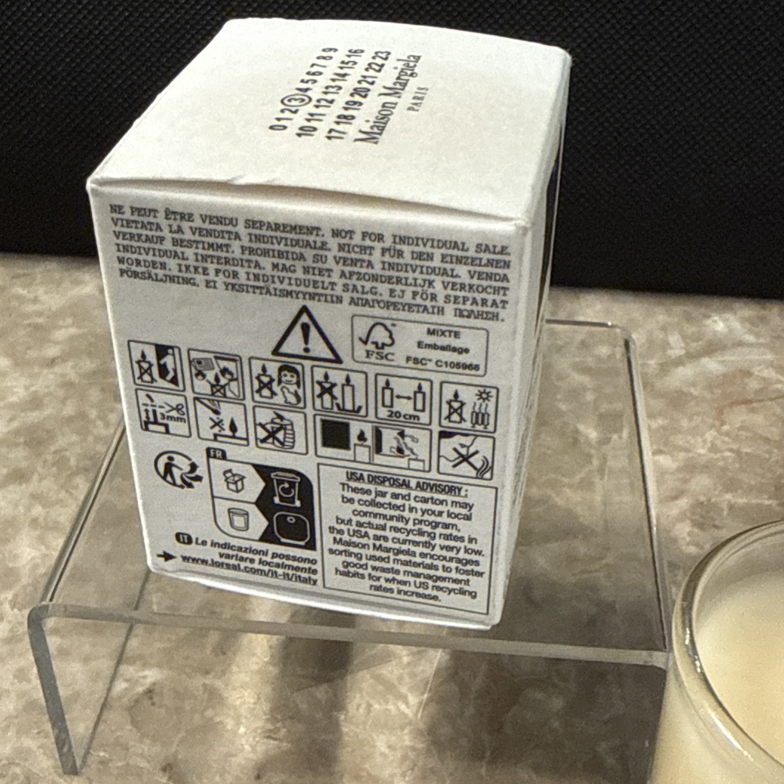 Maison Margiela REPLICA Jazz Club Scented Travel Size Candle 1.23 oz NEW IN BOX