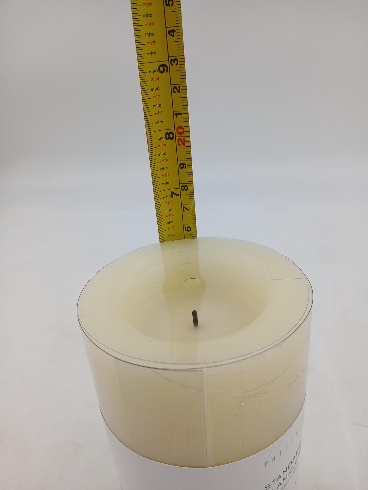 Pottery Barn Standard Flameless Pillar Candle 3.25″ x 6″ Ivory LED Timer