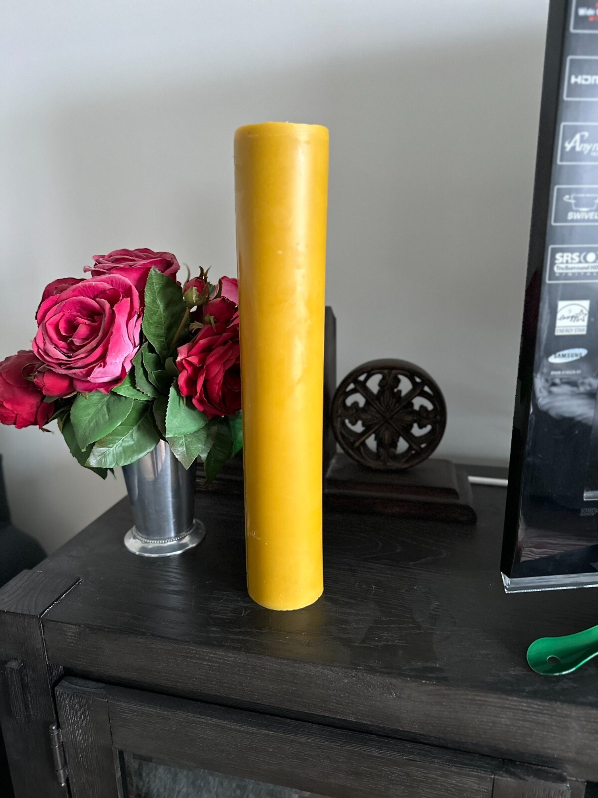 Handmade 100% Pure Beeswax Pillar Candles 100% Cotton Wick BIG SIZES