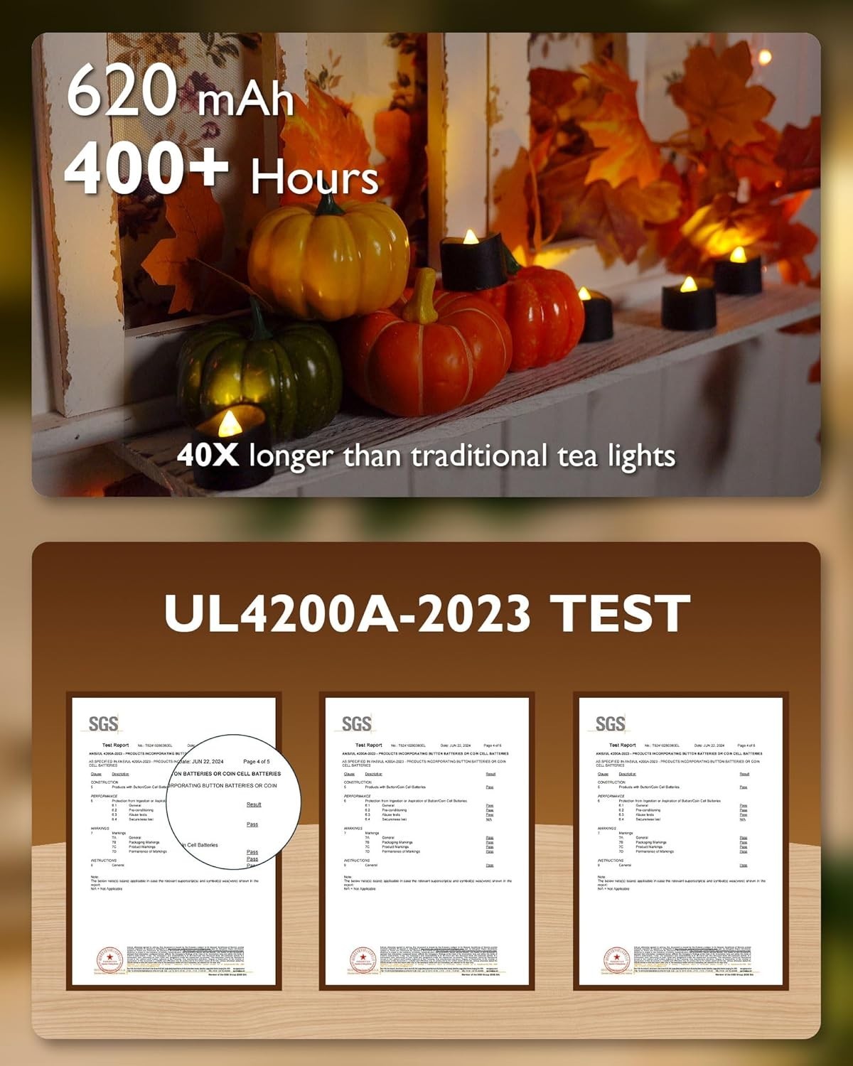 Flickering Black Flameless LED Tealights – 10-Key Remote & 400-Hour Battery Life