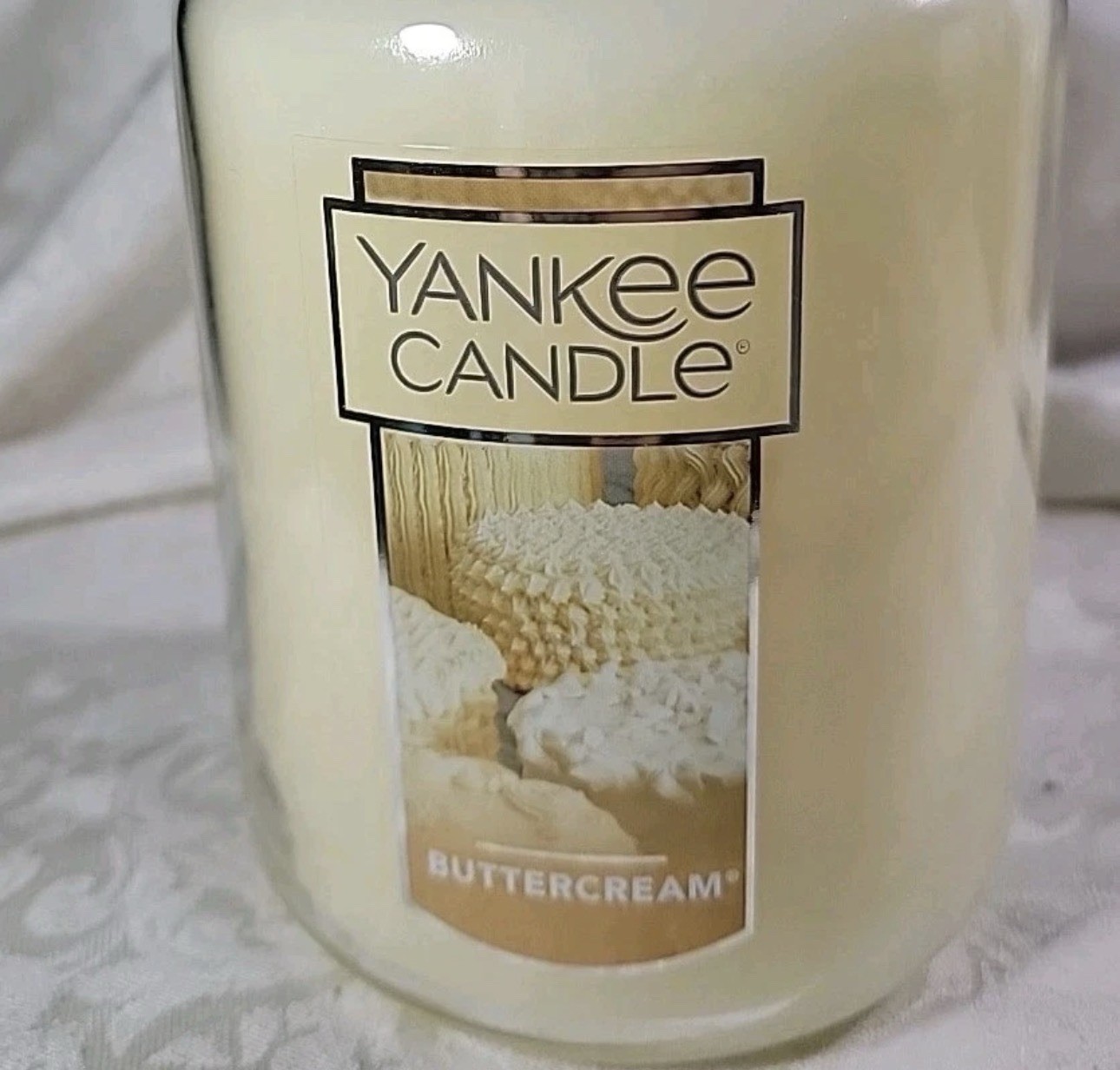 Yankee Candle BUTTERCREAM 22 oz LARGE JAR Candle NEW – Retired scent