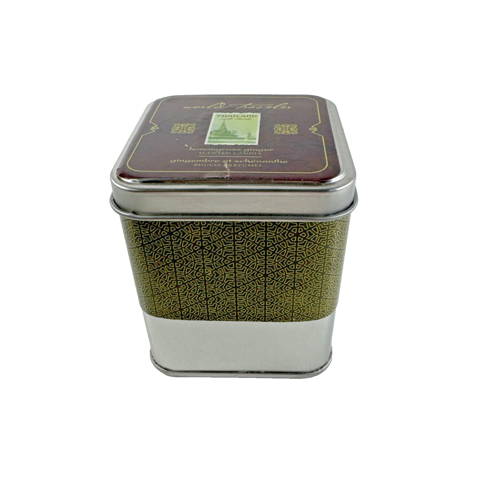 Pier 1 Imports World Traveler LEMONGRASS GINGER Candle 8Oz in Tin