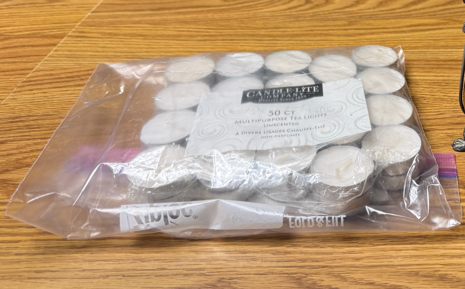 Candle-Lite 40 Count Tea Lights Multipurpose -Unscented
