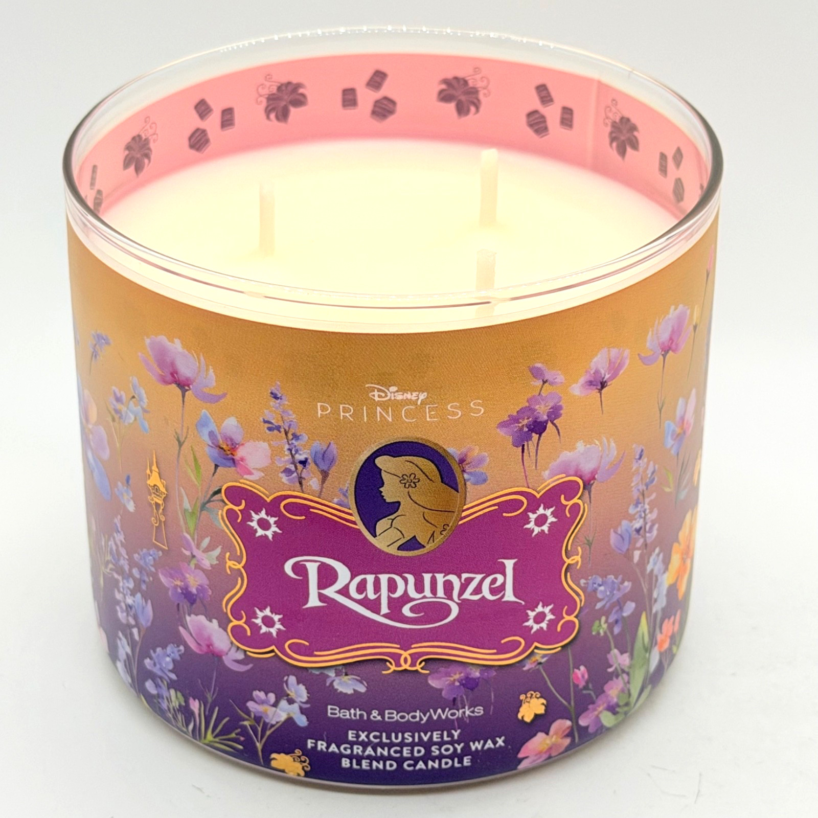 Bath & Body Works Disney Princess RAPUNZEL Scented 3 Wick Large Candle 14.5 oz