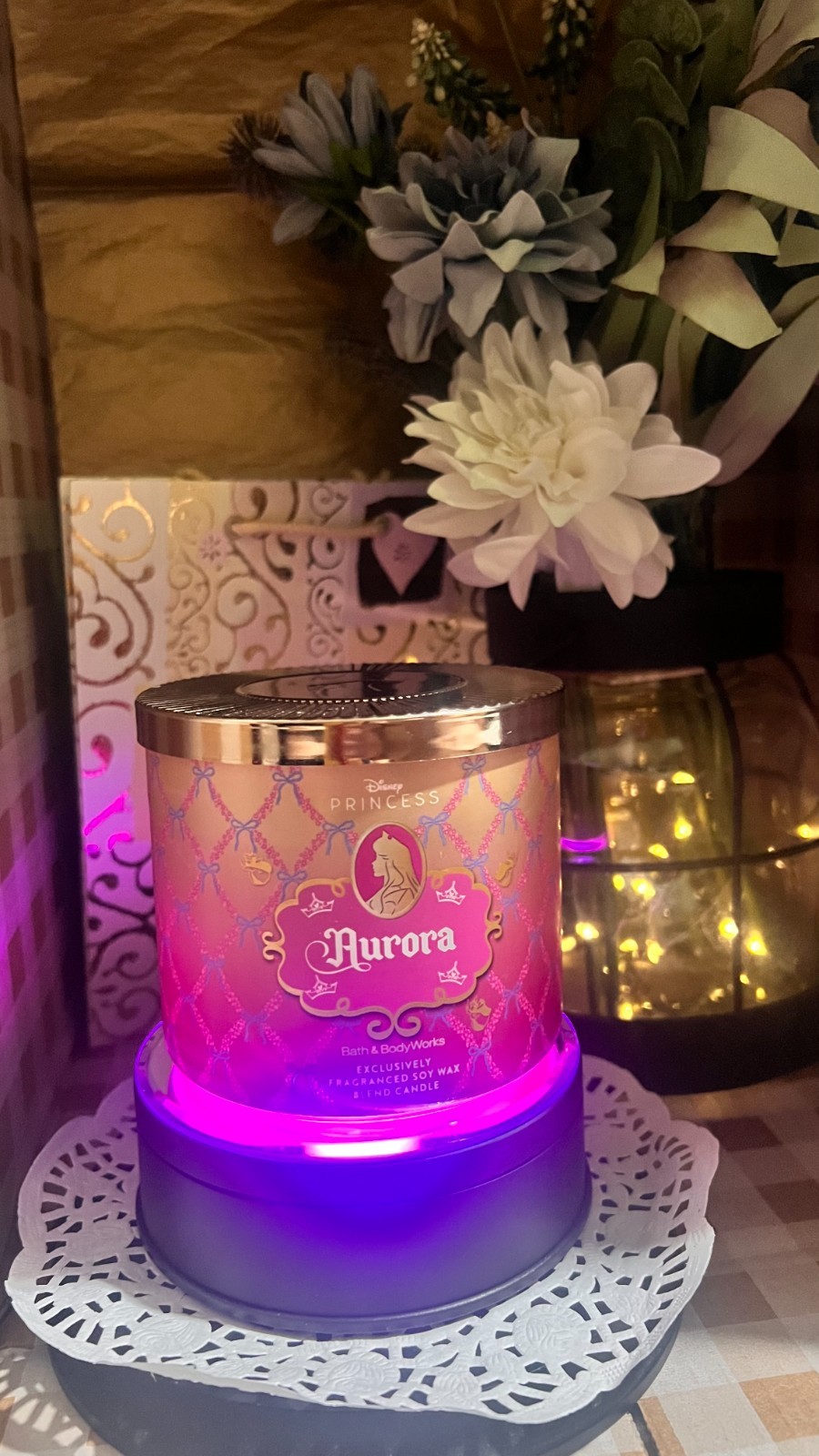 YOU CHOOSE DISNEY PRINCESS: Large 3~Wick Candle Bath & Body Works NEW