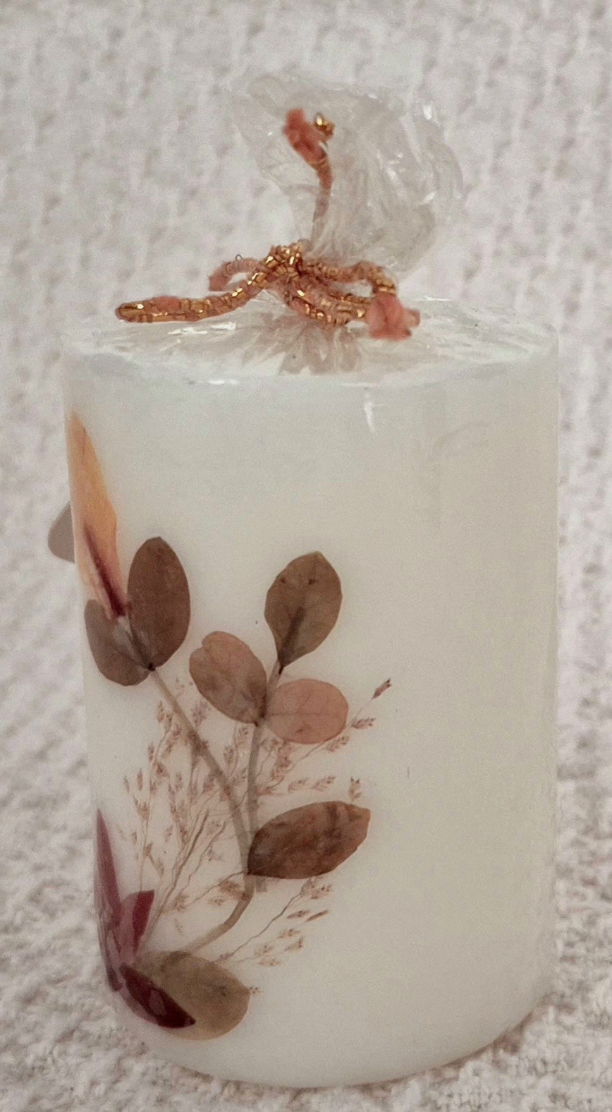 Auroshikha Perfumed Natural Flower Candle Sandal Fragrance Made in India NEW