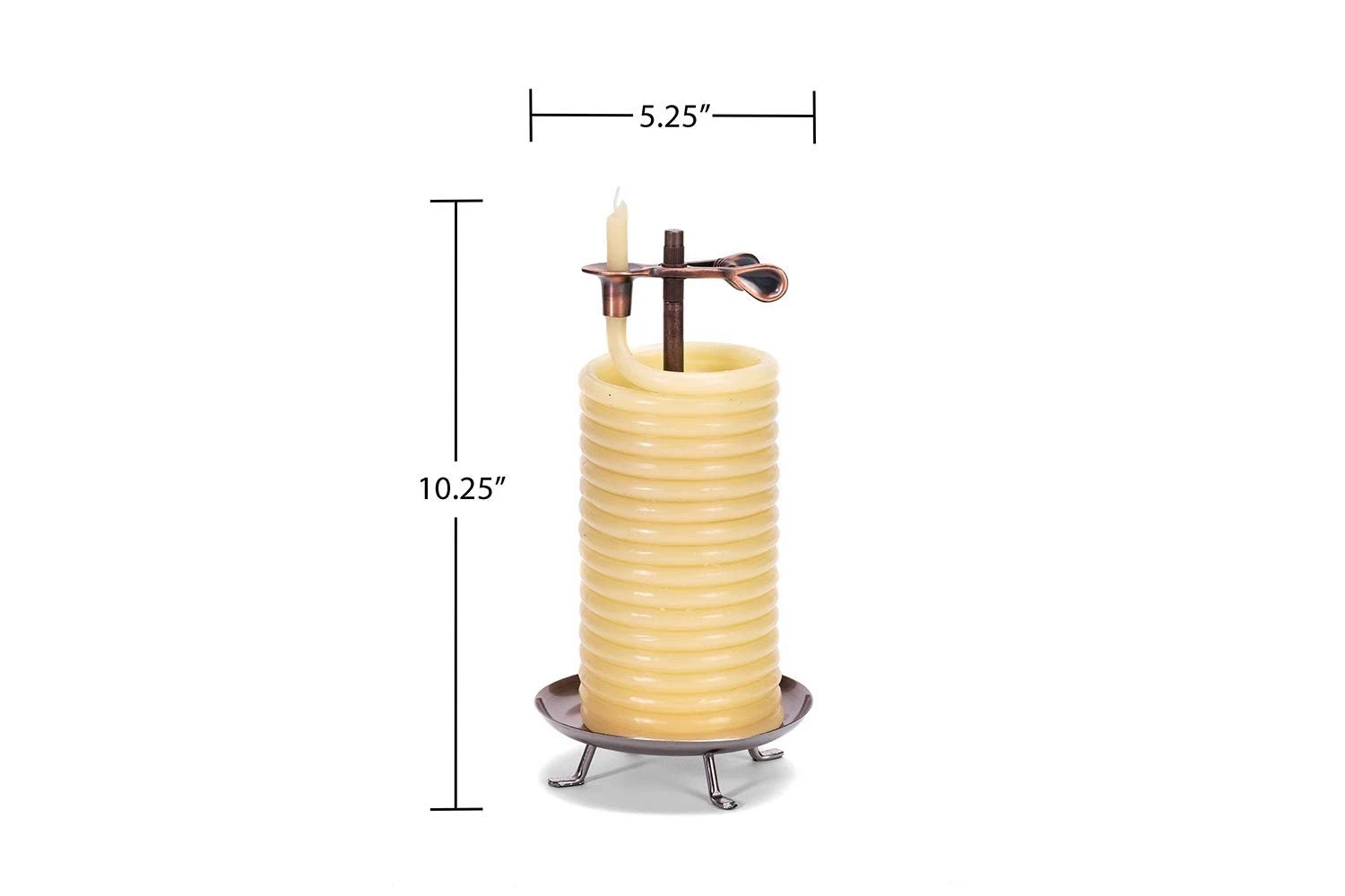 80-Hour Vertical Candle Eco-friendly Natural Beeswax with