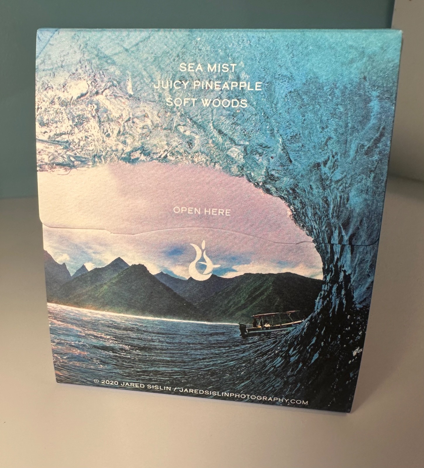 Artistscent Elizabeth Karlson Candle Polynesian Waves Artscent Bespoke Soy Art
