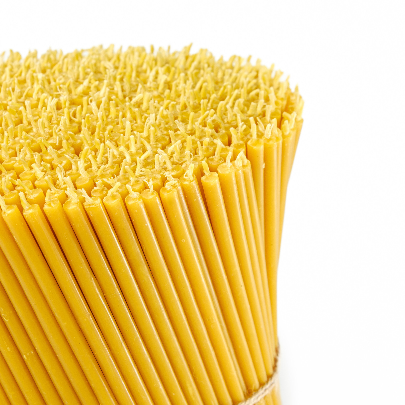 Pure Beeswax Candles 6.3″ Thin Taper 0.2″ Church Orthodox Bulk 200 Pack