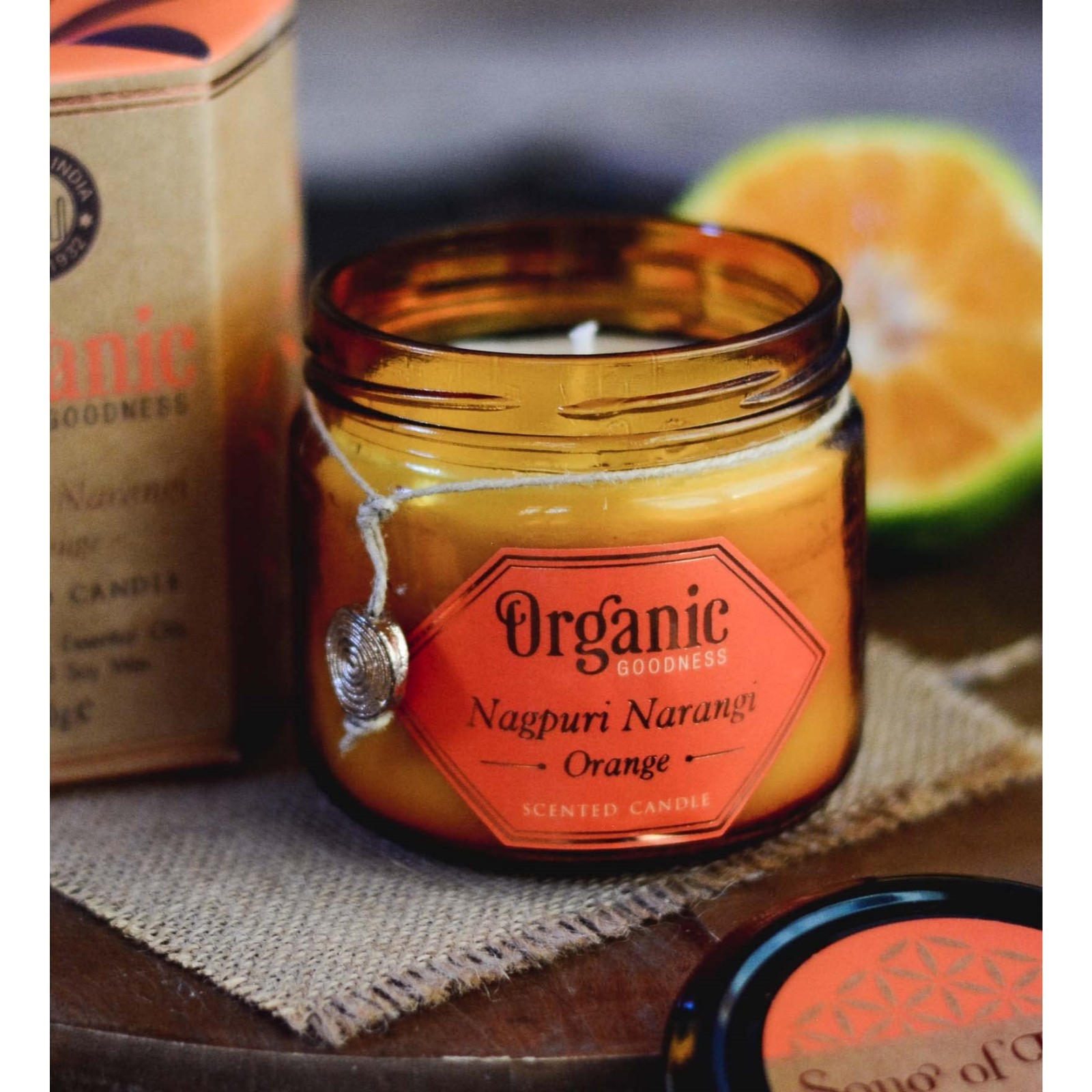 Song of India Organic Goodness Orange Scented Soy Candle