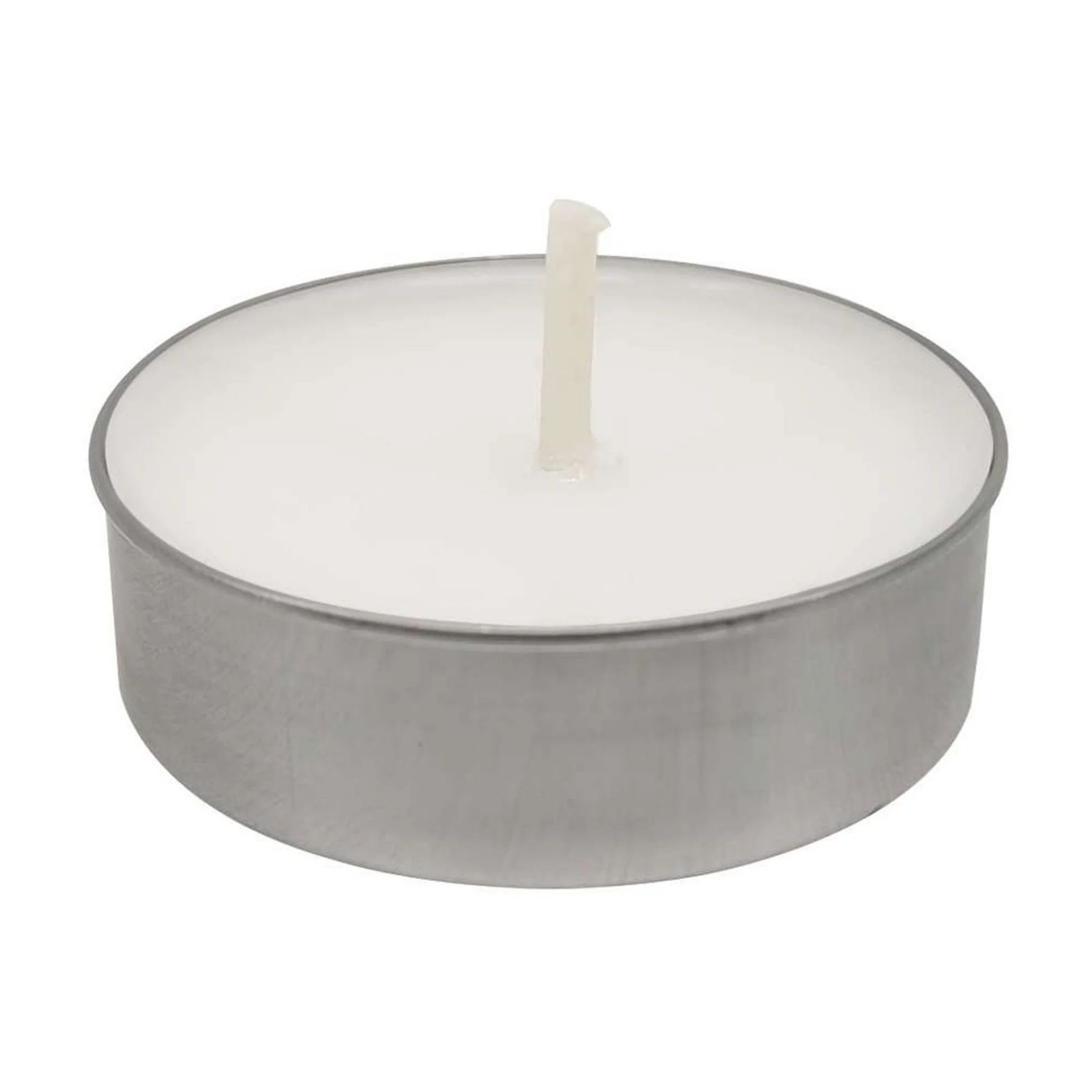 Long Burning Unscented Tea Light Candles, In White Pack Of 100