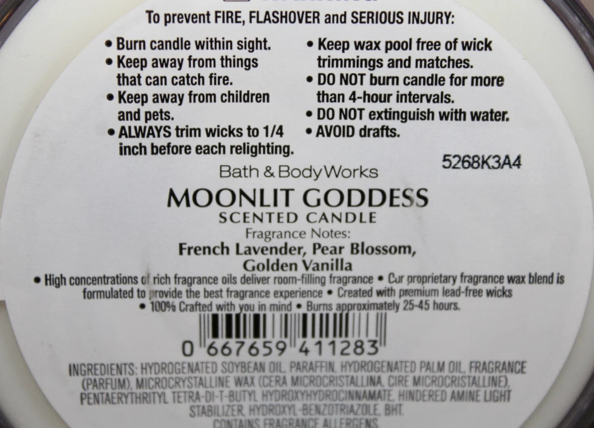 NEW! Moonlit Goddess SPECIAL EDITION LID 3-Wick Candle Bath & Body Works