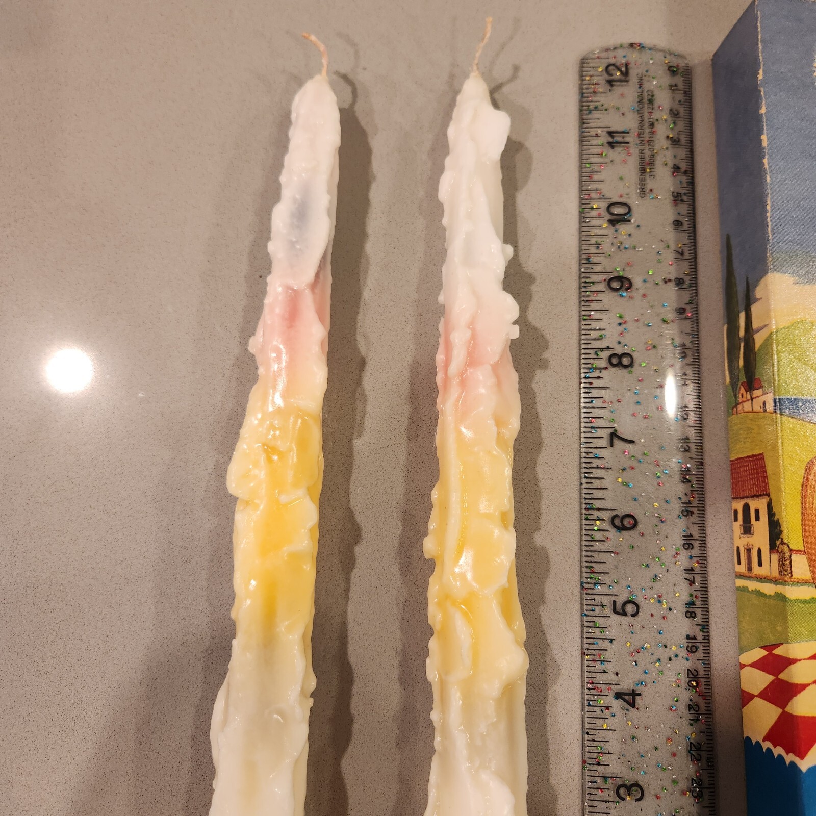 Vintage Emkay Make A Rainbow Colorful Candle 12”Melting Colors Never Lit In Box