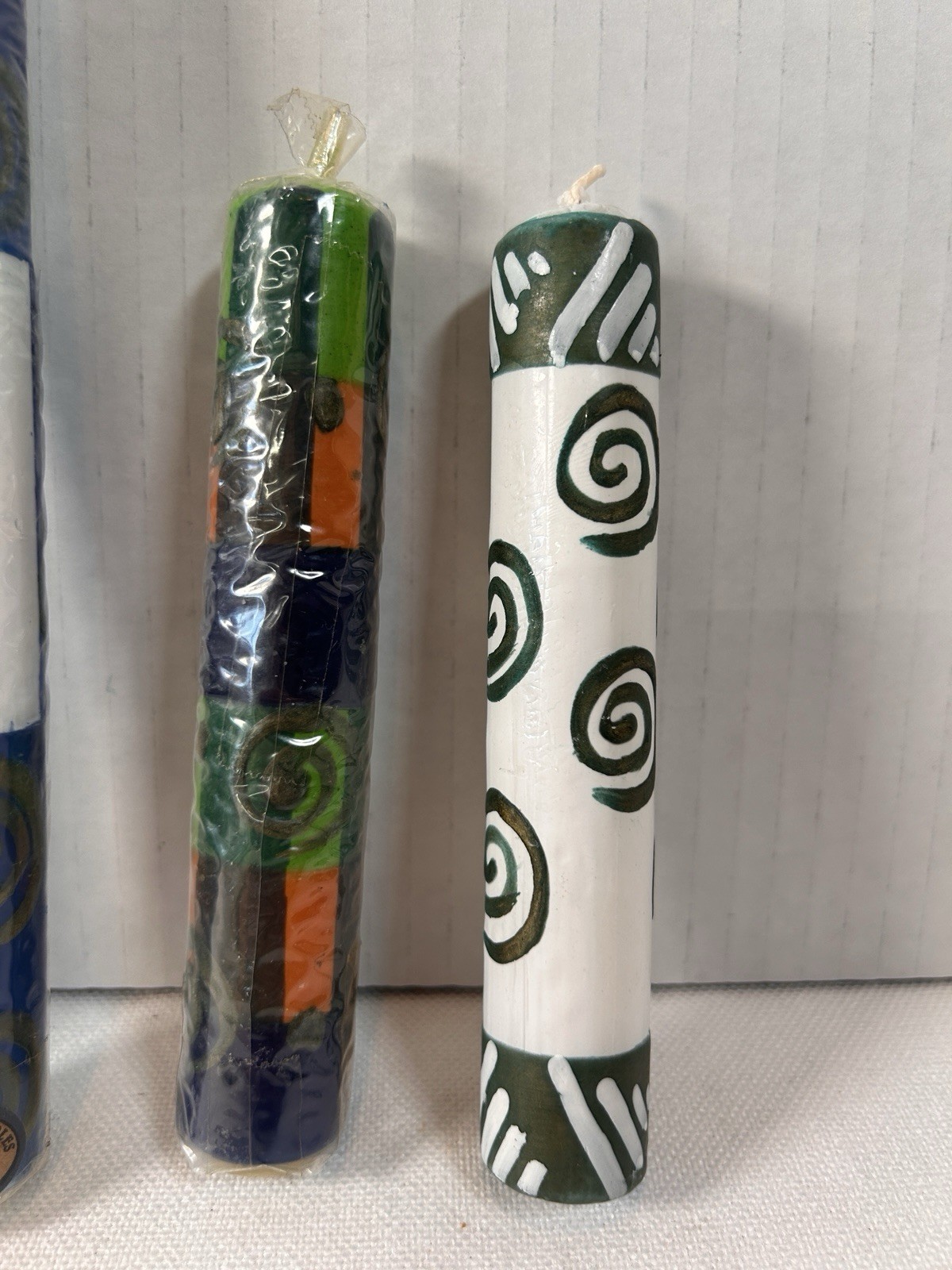 Set Of 5 New Kapula Hand Crafted South African Candles, Multi Color, Sm/Lg