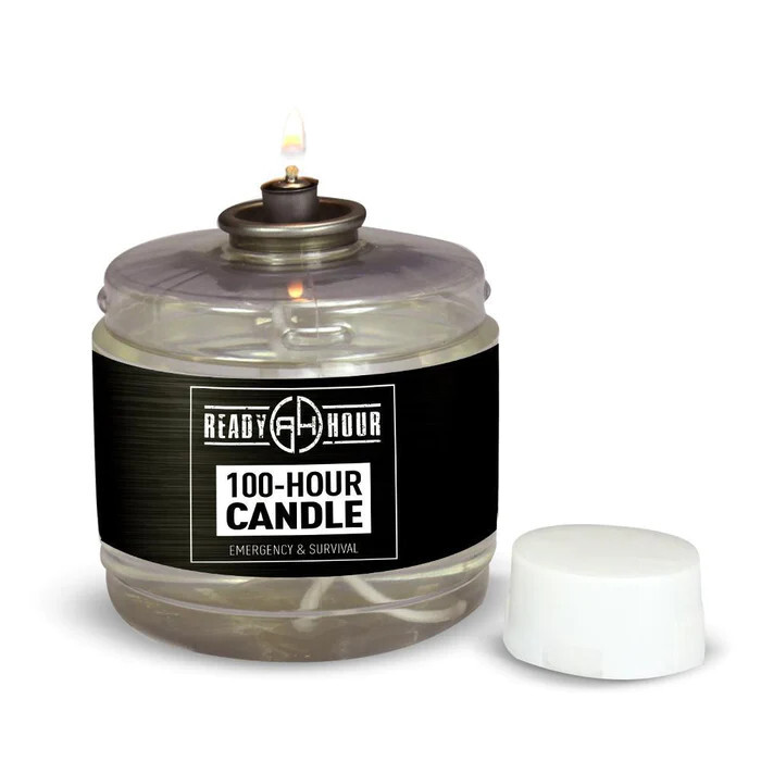 100 Hours Candle Safe Clean-Burning Odorless & Smokeless Emergency Long Term Use