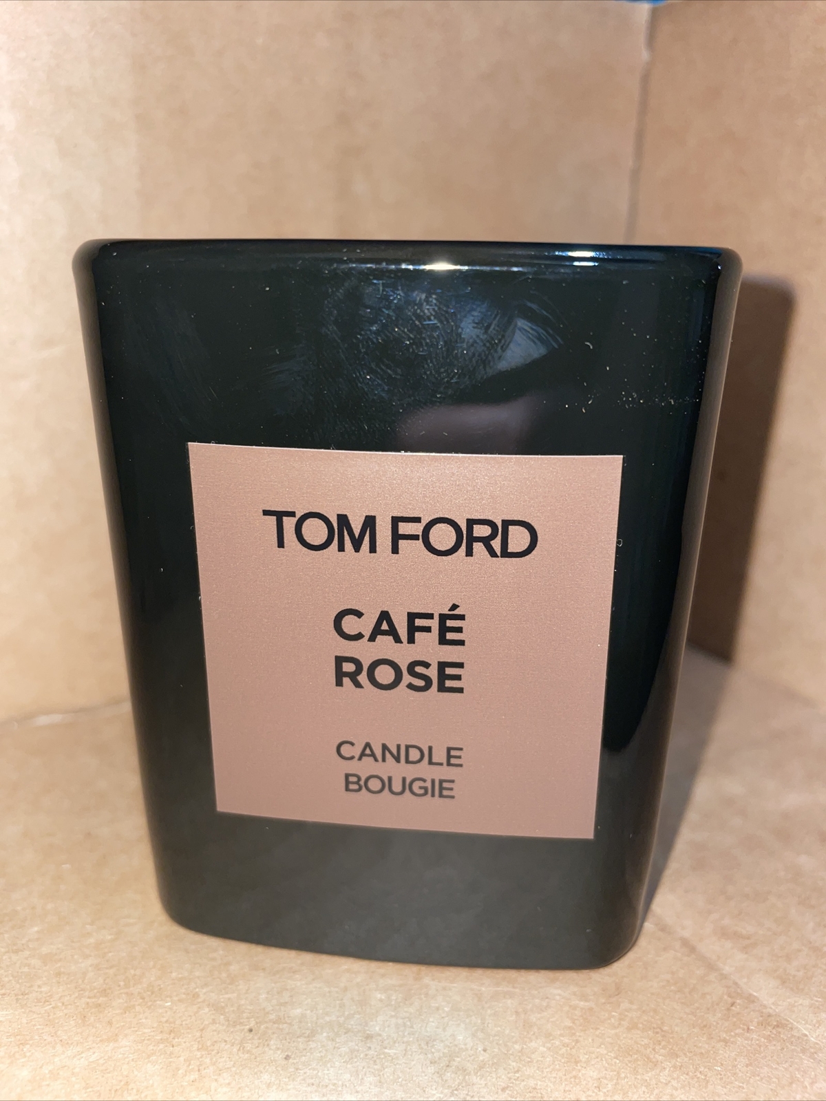 CAFE ROSE Tom Ford Candle Bougie in Brown Glass IMPERFECT New No Box