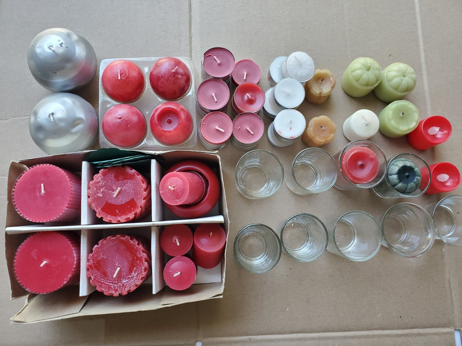 Mixed Lot of Votive Candle Assorted Colors and Scents 30+