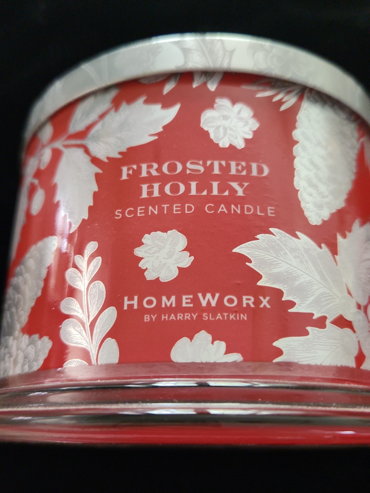 Homeworx Frosted Holly 3 Wick Scented Candle
