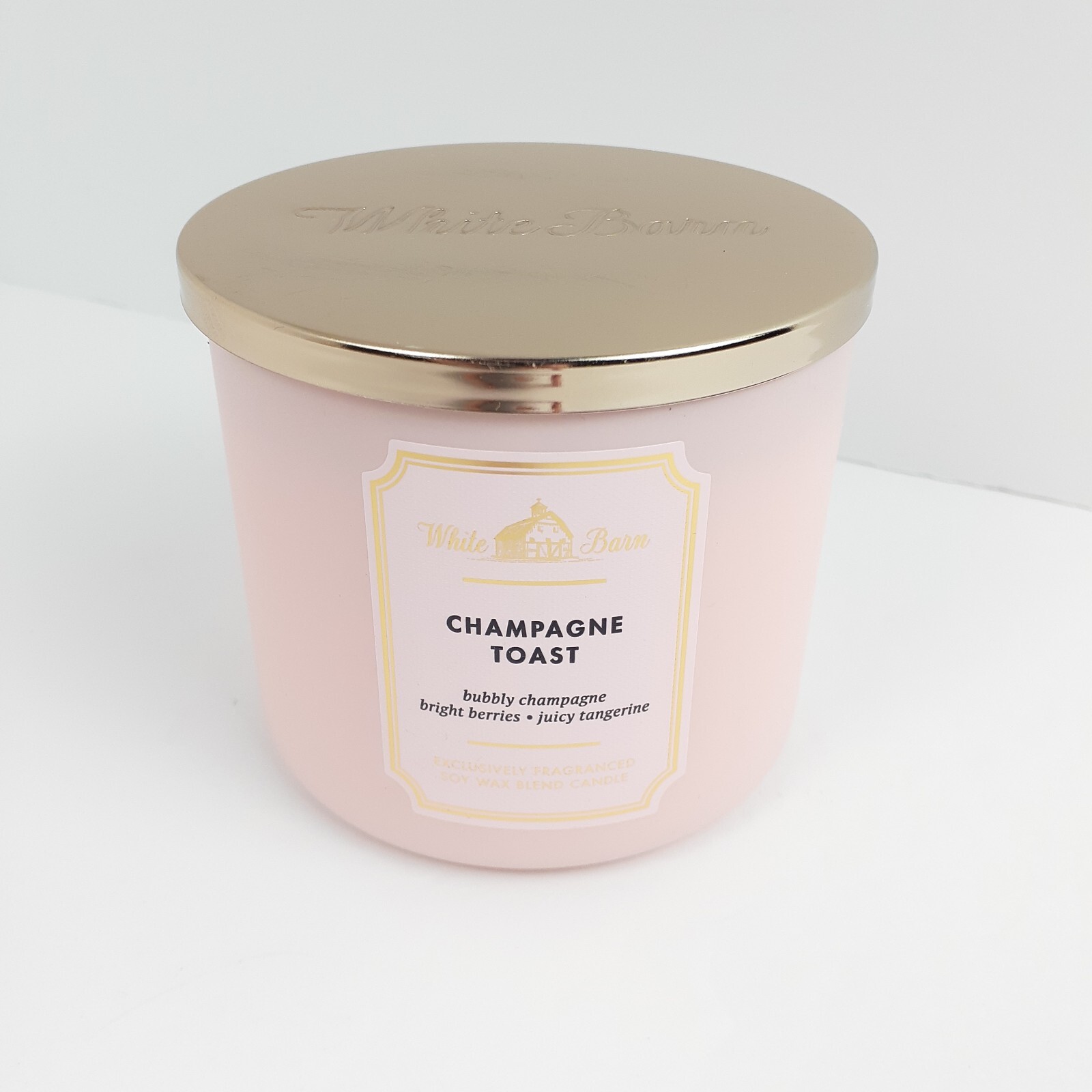 White Barn Champagne Toast Scented 3 Wick Candle Burns 25-45 Hrs 14.5oz