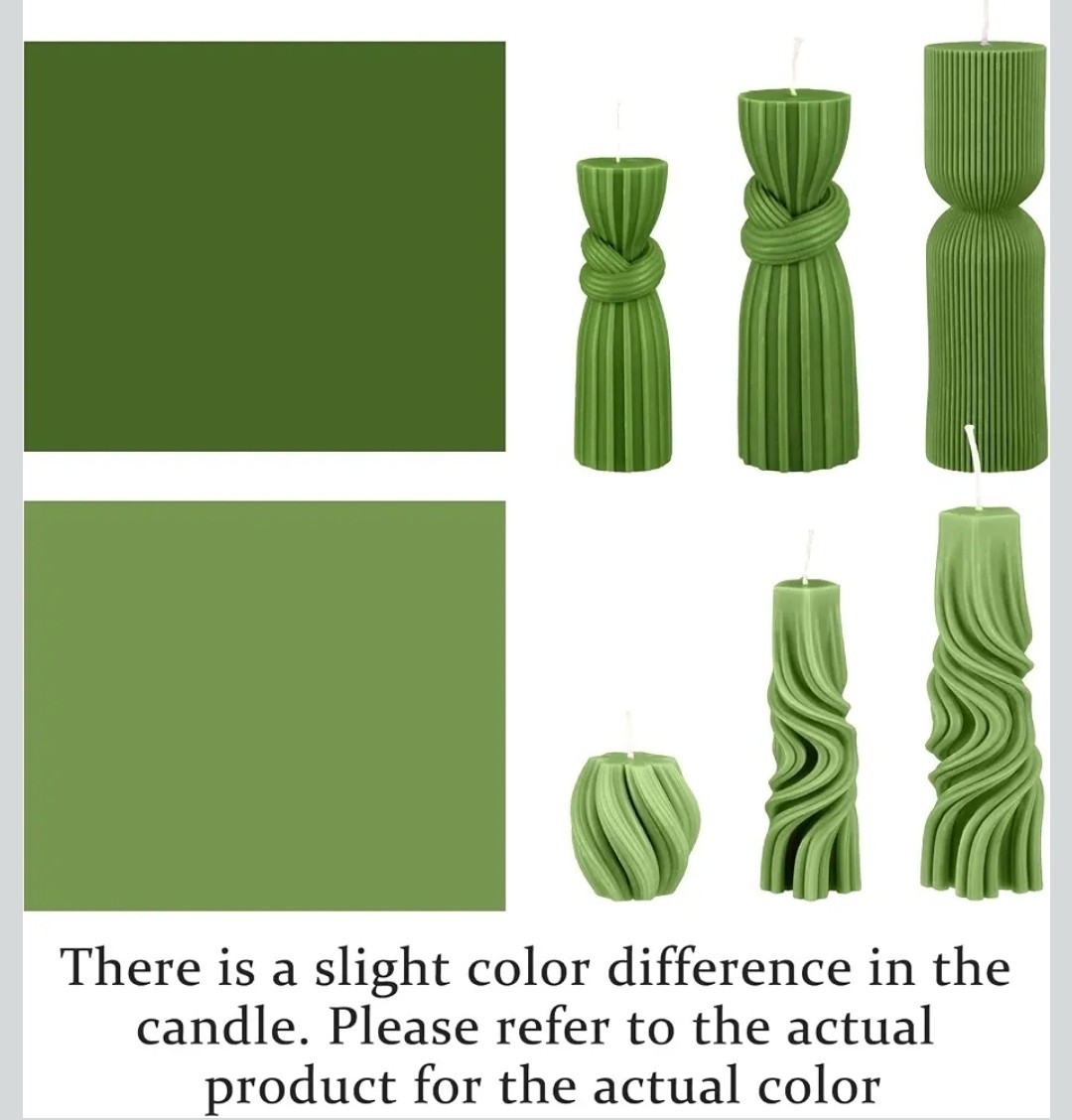 Threlaco 6 Pcs Pillar Candles Decorative Modern Aesthetic Ribbed Candle Set C…