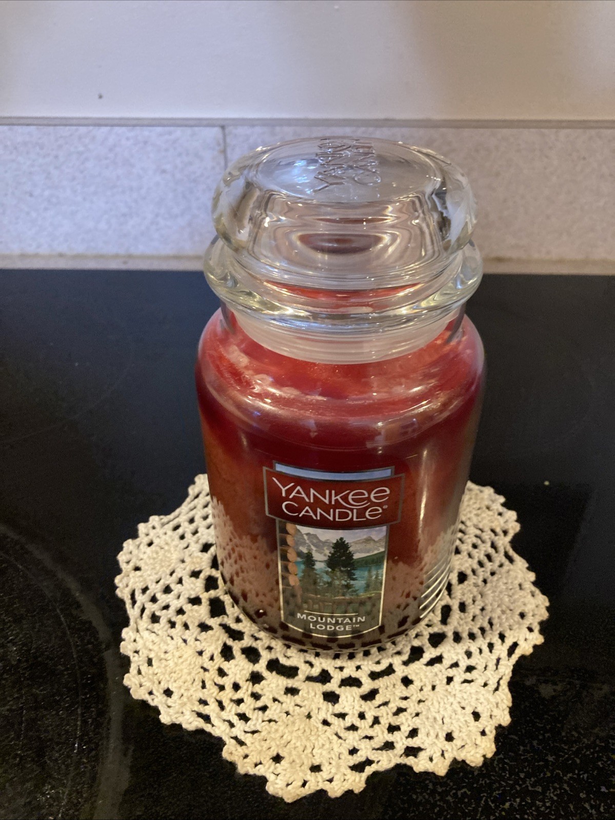 Yankee Candle Mountain Lodge Large Classic Jar 22oz Woodsy Single Wick Retired