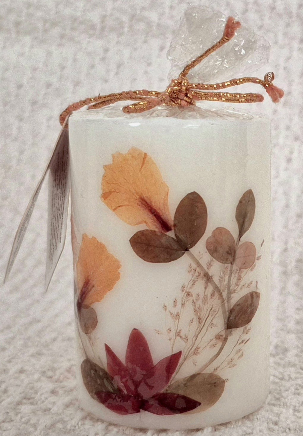 Auroshikha Perfumed Natural Flower Candle Sandal Fragrance Made in India NEW
