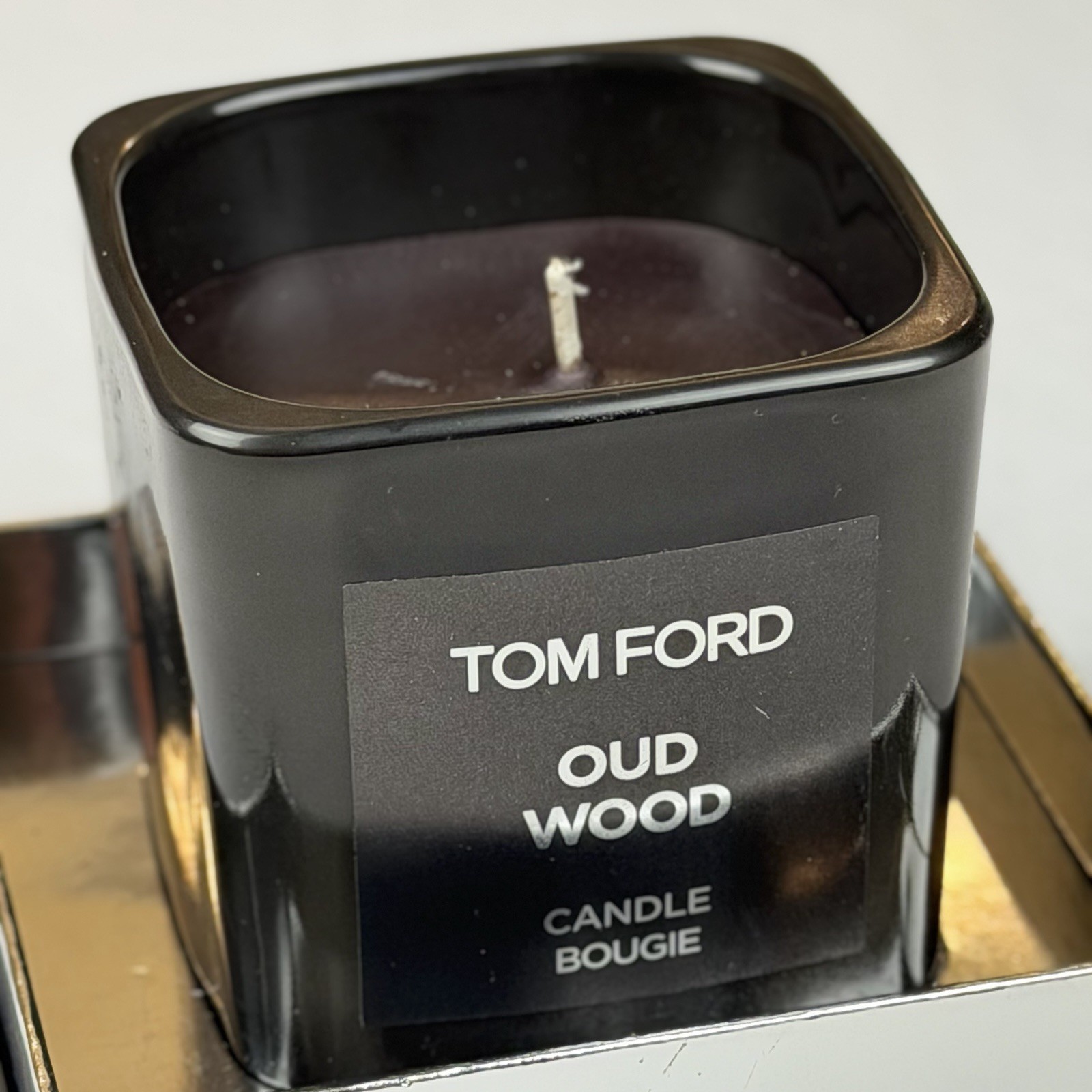 Tom Ford Oud Wood Scented Candle New In Box Unused Luxury Home Fragrance 2.25 in