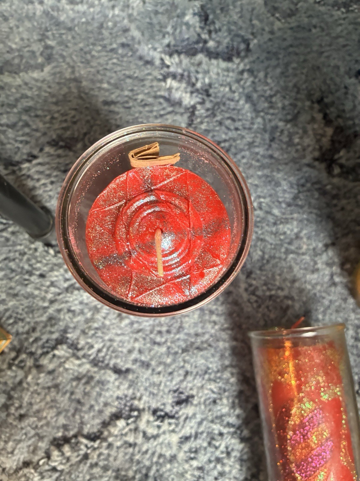 Mandala Glass Pillar Candles