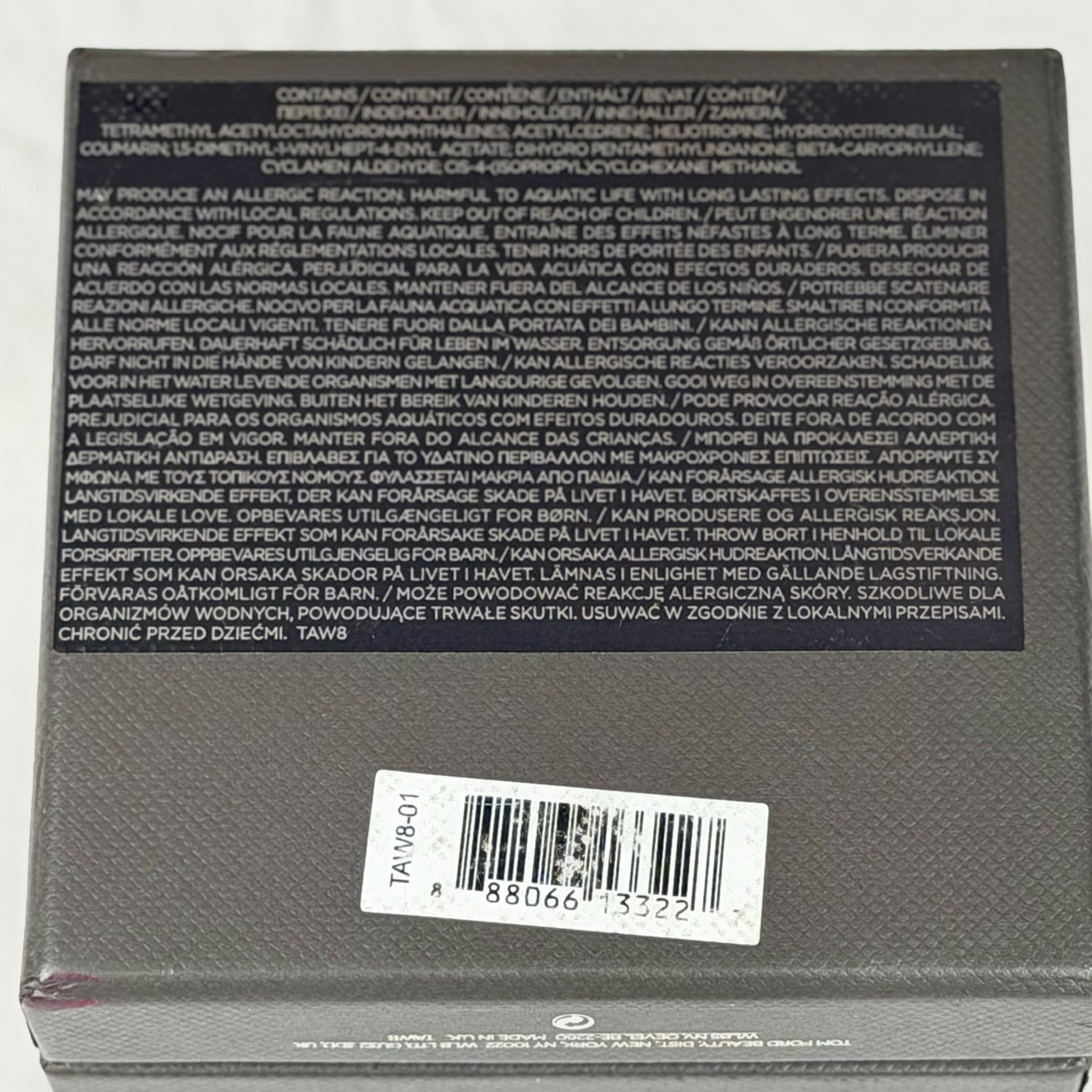 Tom Ford Oud Wood Scented Candle New In Box Unused Luxury Home Fragrance 2.25 in