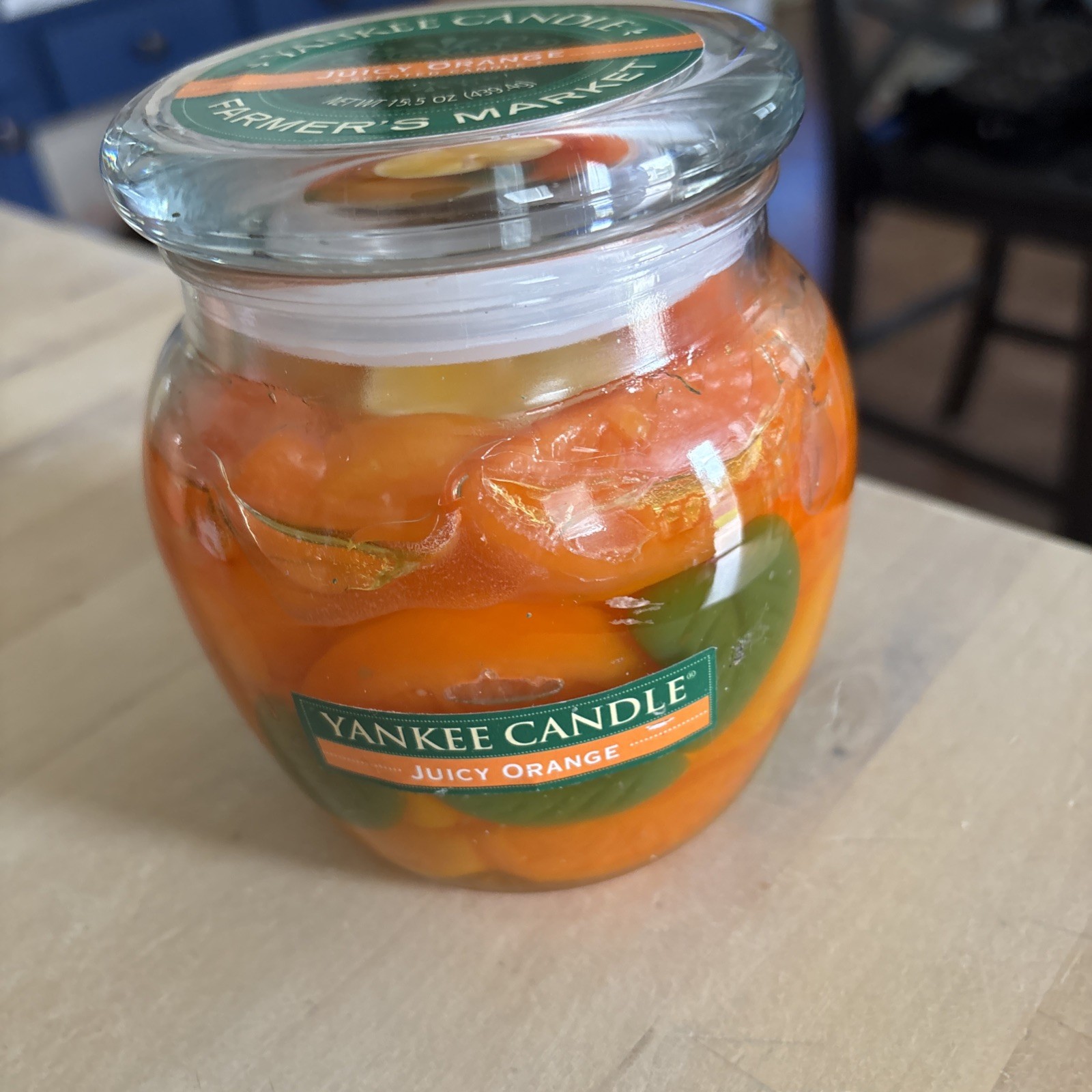 Yankee Candle Farmers Market 15.5 Oz. Oval Jar Candle Juicy Orange