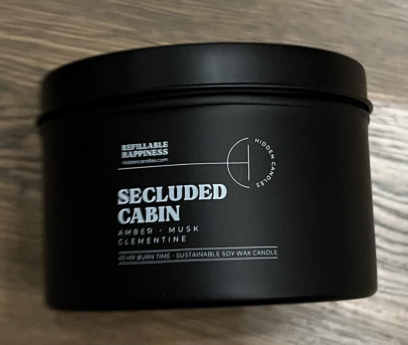 NEW Hidden Candles Secluded Cabin Scented Soy Wax Candle, Multiple Wick 10.6oz