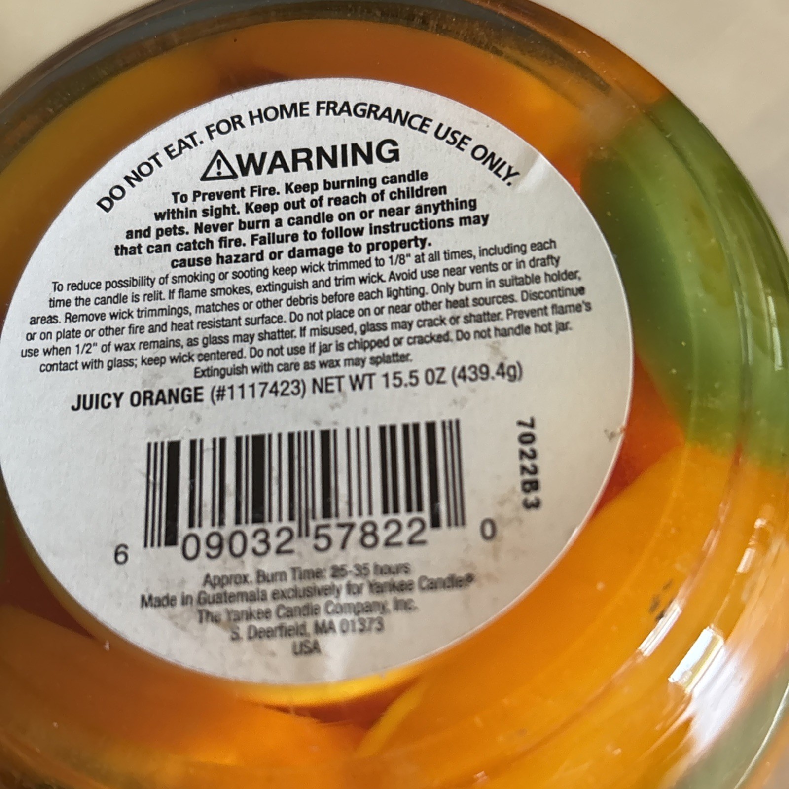 Yankee Candle Farmers Market 15.5 Oz. Oval Jar Candle Juicy Orange