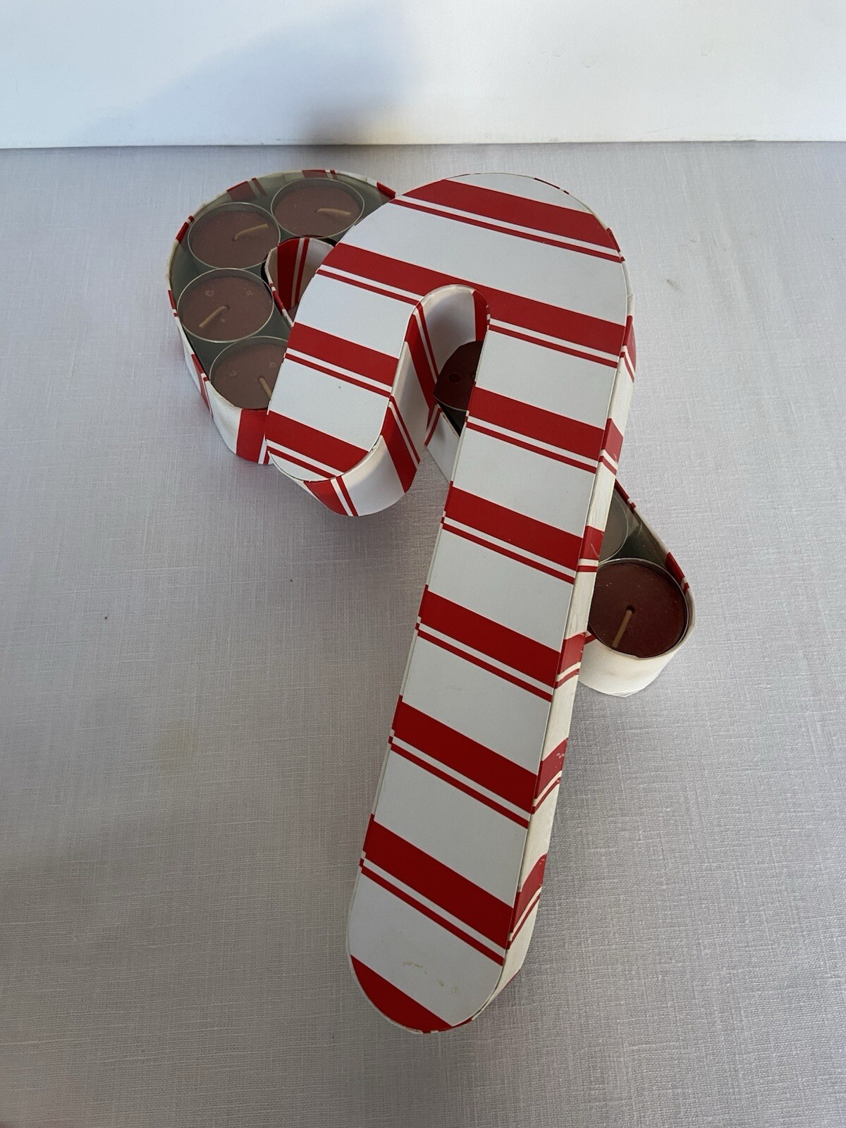 Pier1 Tea Lights 20 Apple Cinn Candycane Gift Box Candles Christmas Scented NOS