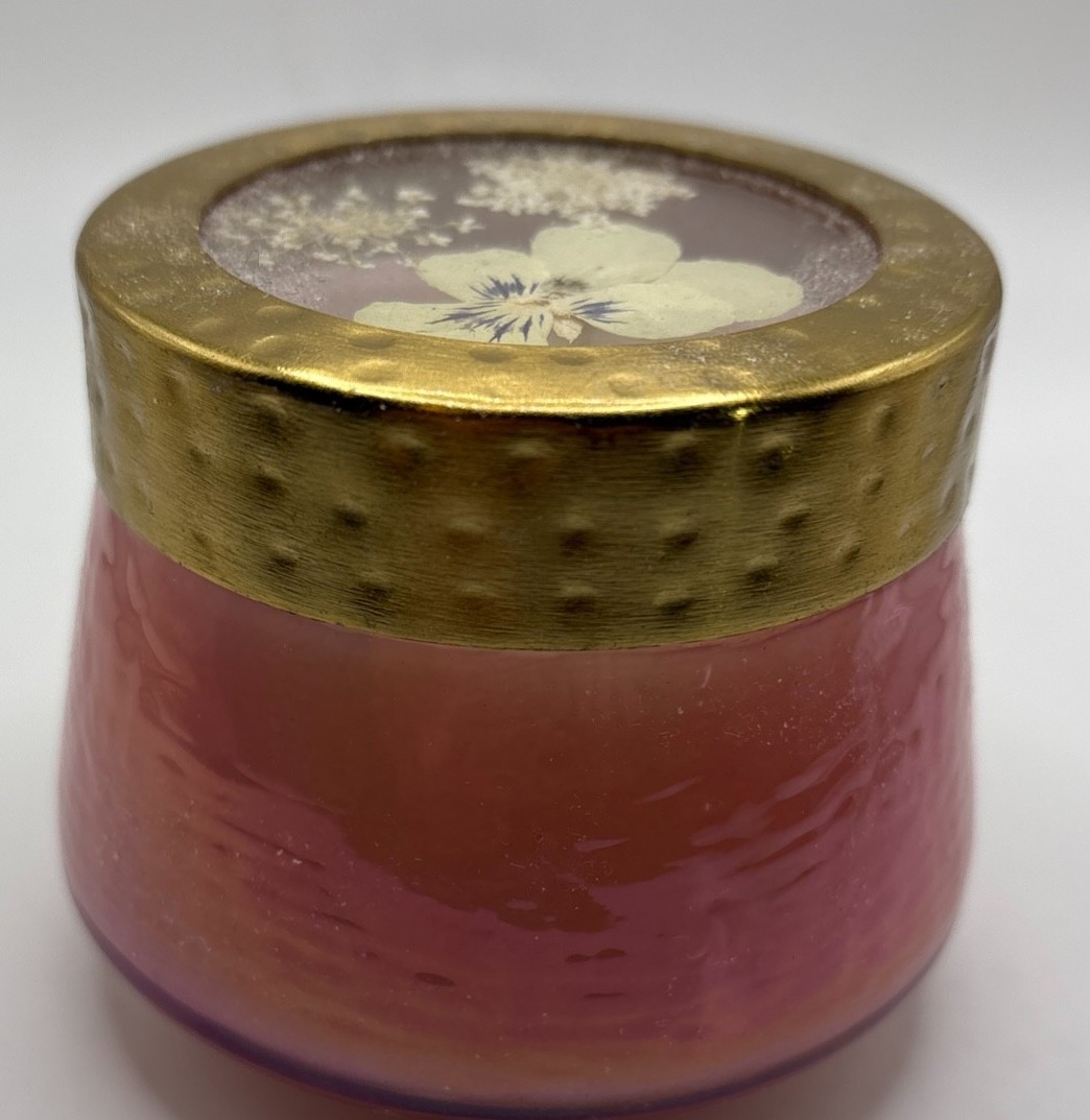 ROSY RINGS Rosewood Scented Candle Florals in Lid