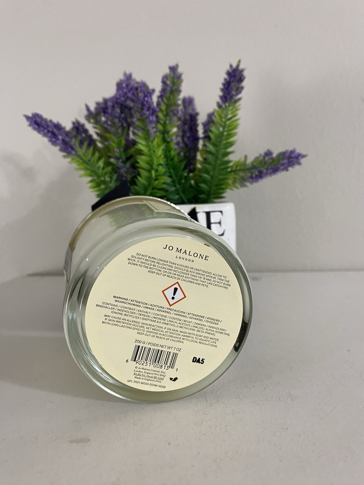 Jo Malone Lime Basil & Mandarin Scented Candle, Full Size, 7 OZ / 200 g