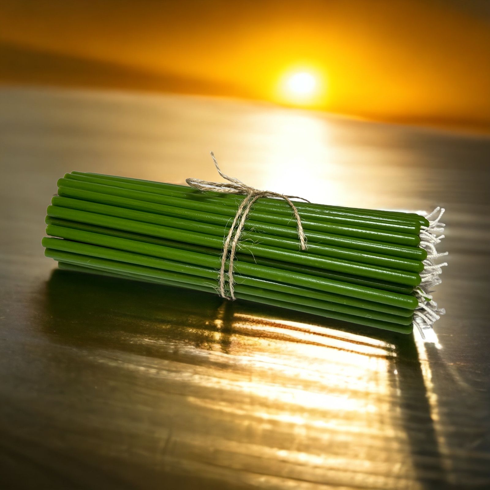 100% Beeswax Thin Taper Ritual Candles – 7.5″ x 0.2″, Multi-Color Options