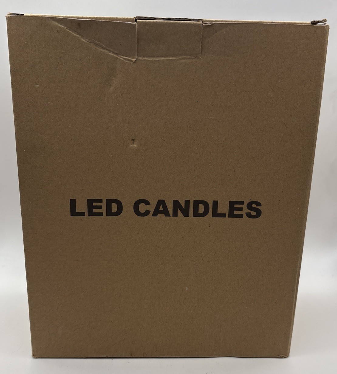 LED Candles with Remote Flickering Glass 3PCS