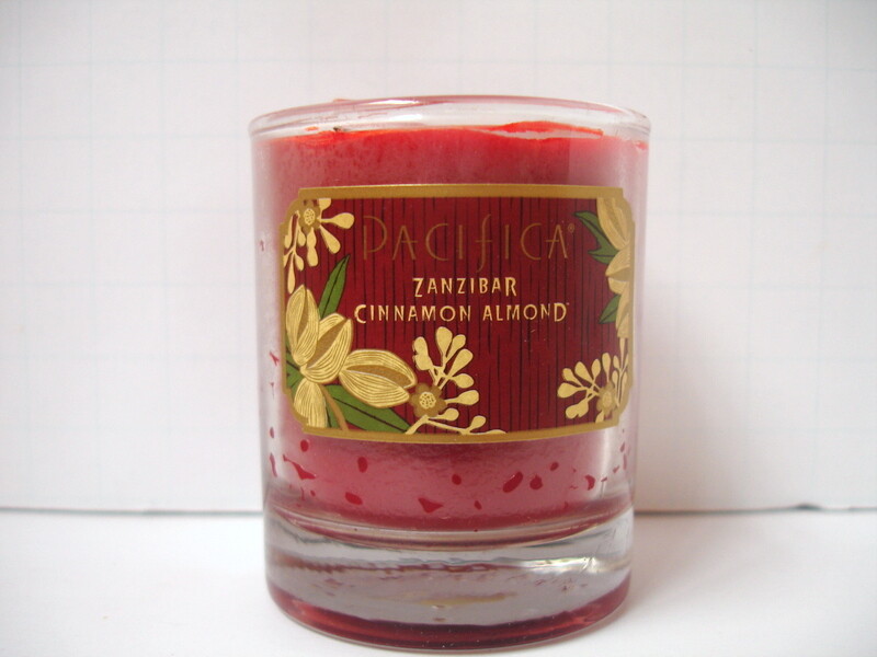 Pacifica ZANZIBAR Candle Cinnamon Almond Natural Essential Oils Discontinued