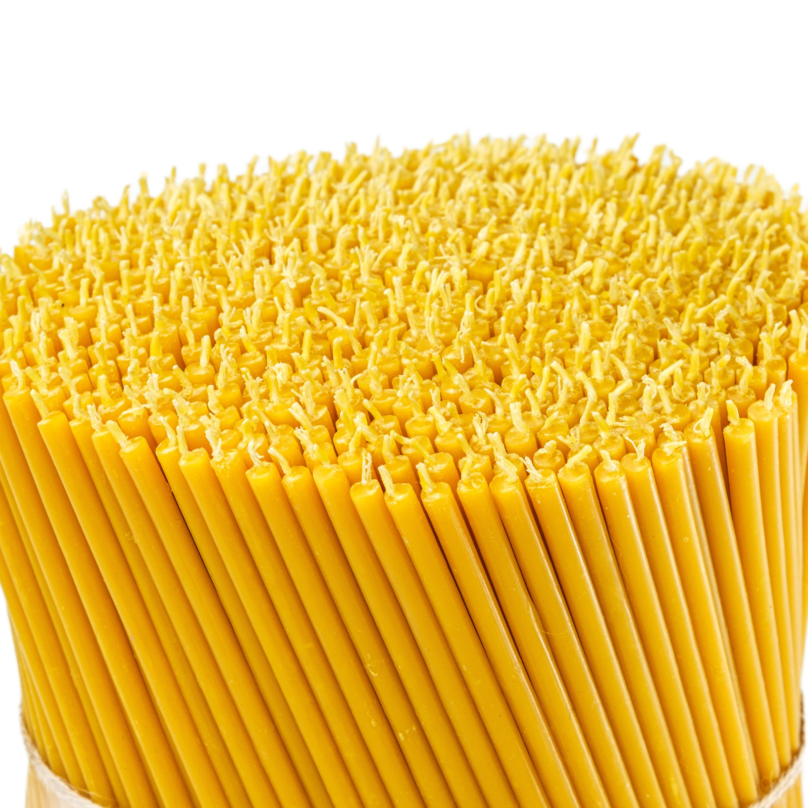 Pure Beeswax Candles 6.3″ Thin Taper 0.2″ Church Orthodox Bulk 200 Pack