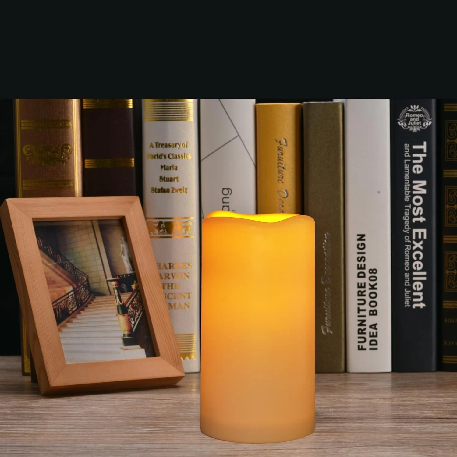 LED Candles With 10-Key Remote Timer Flickering Flameless Outdoor Indoor 2 Pack