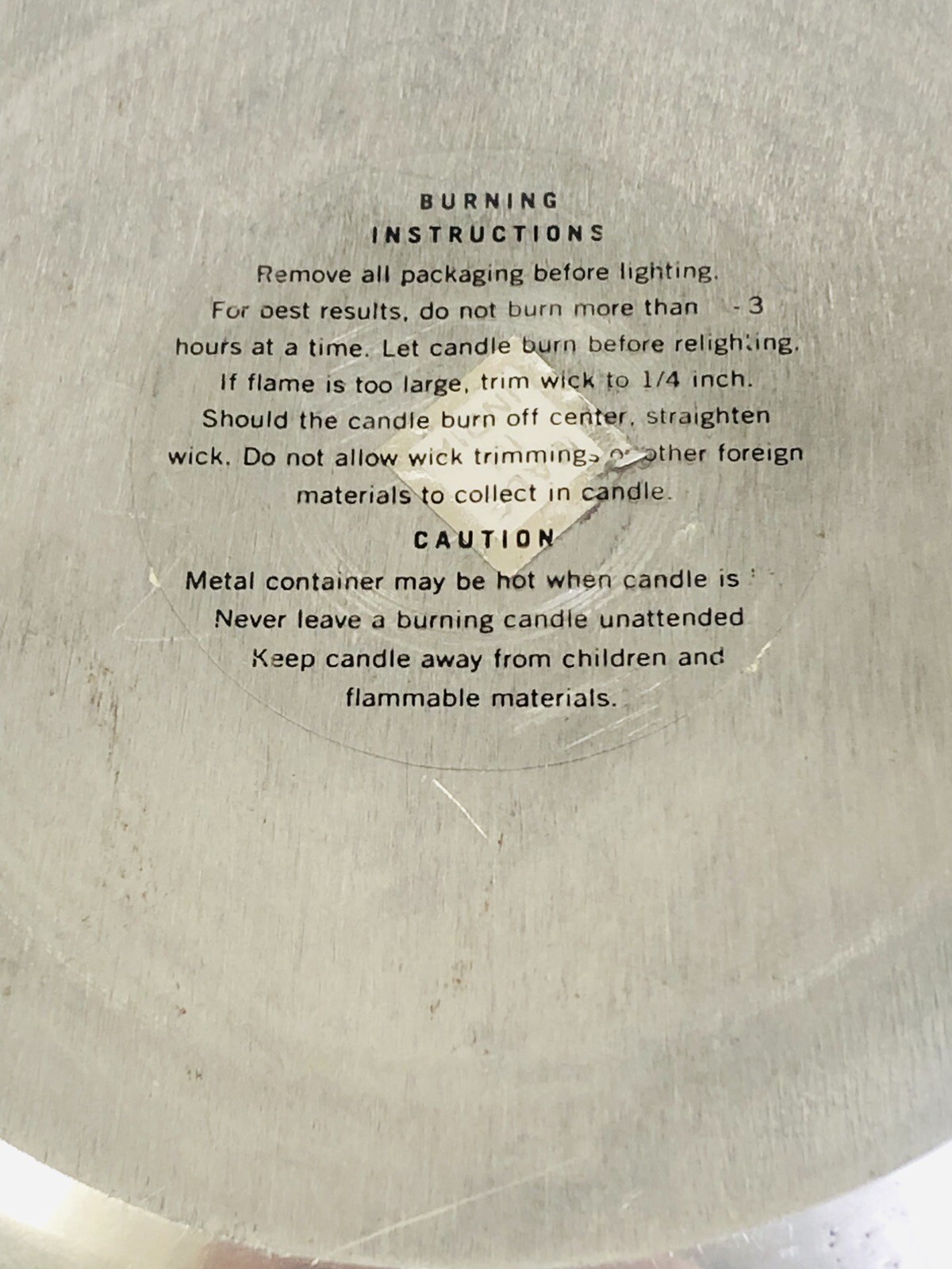 Pottery Barn Citrus Blossom Candle RARE/RETIRED – Silver Plate Pear Shape HEAVY