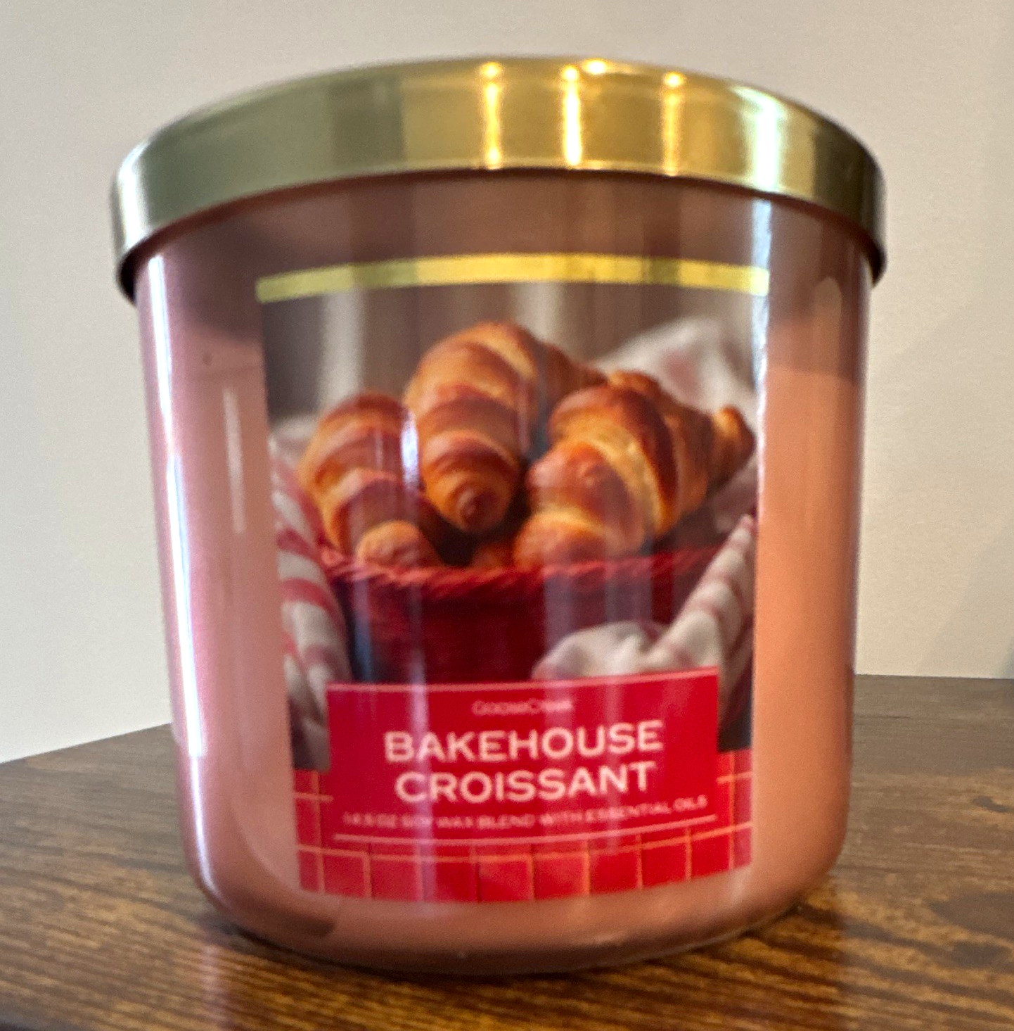 Goose Creek Bakehouse Croissant Scented Multi-Wick Brown Jar Candle Wax Glass