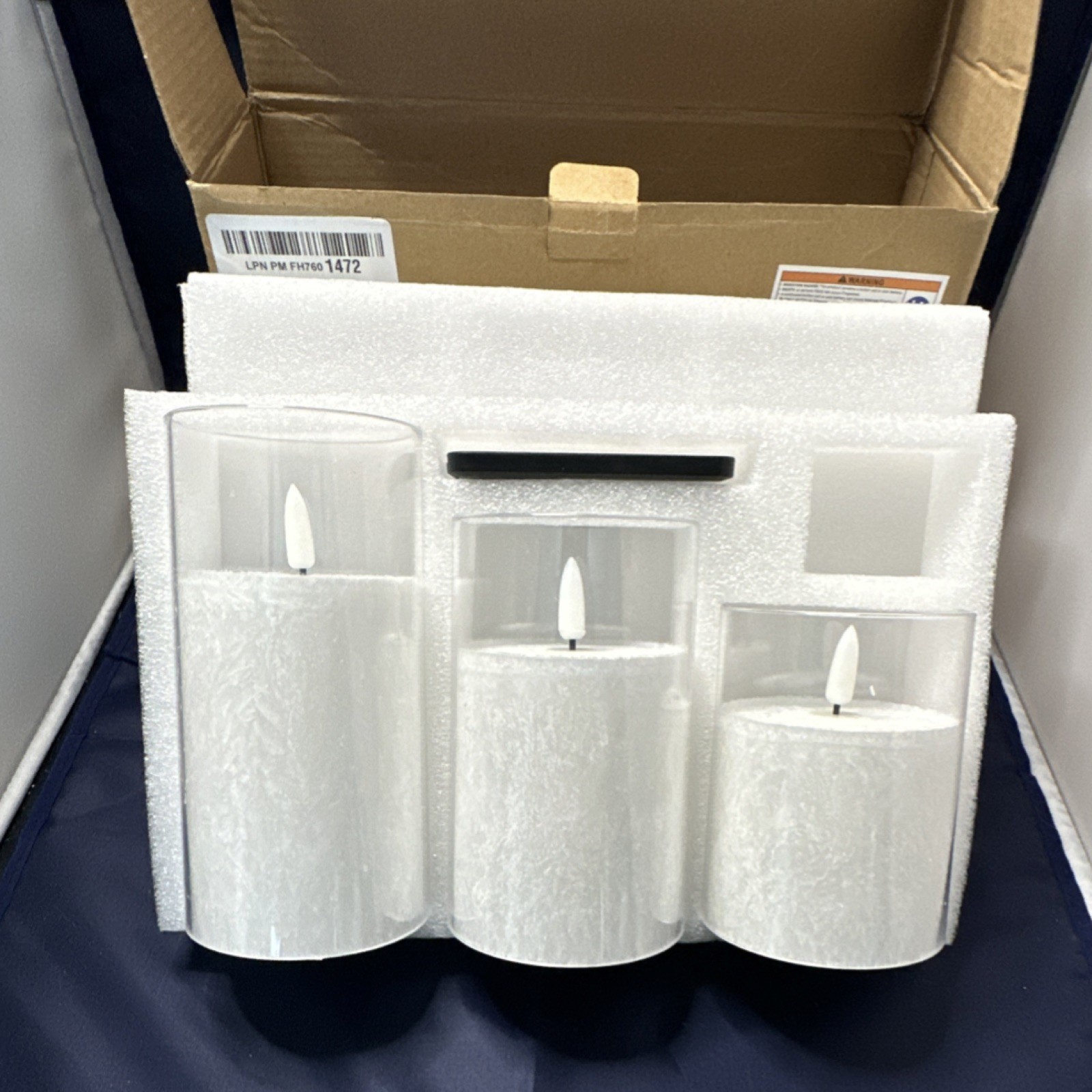 Tzgckui Color Changing Flameless LED Candle Set 3 Pack Remote Timer Multi Color