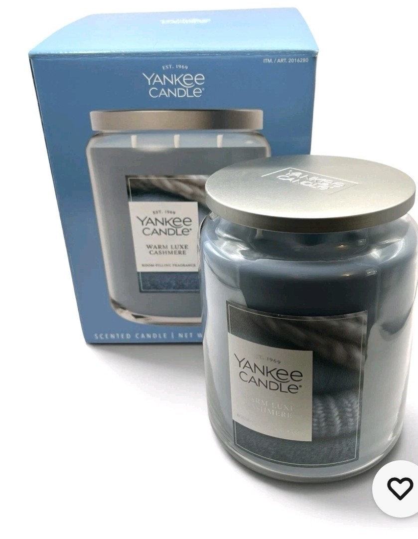 Yankee Candle 60 oz Jar Warm Luxe Cashmere Jumbo Limited Edition 150 hrs 3.75 lb