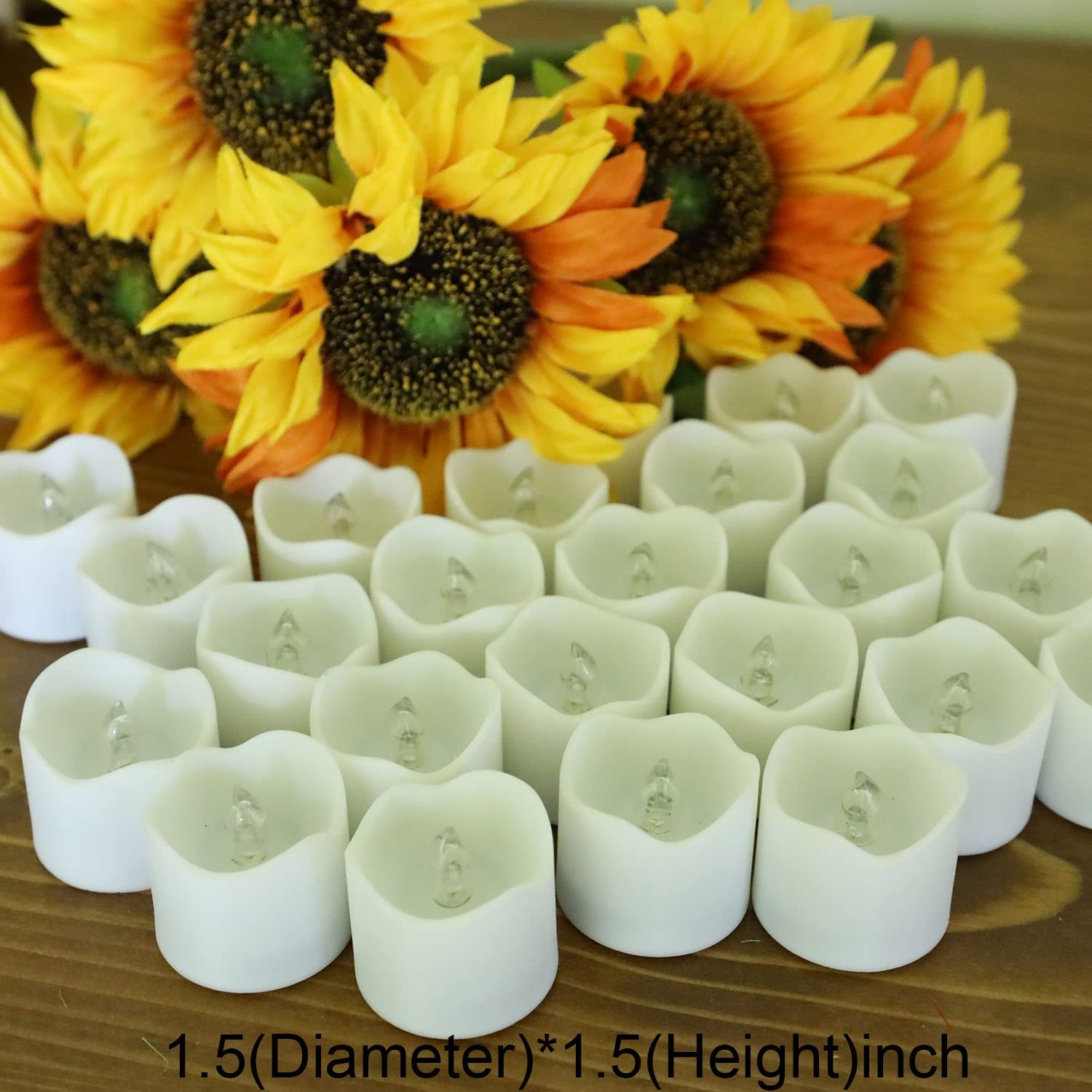 Flameless Votive Candles with Remote Control,CR2450 Battery Operated Tea Ligh…