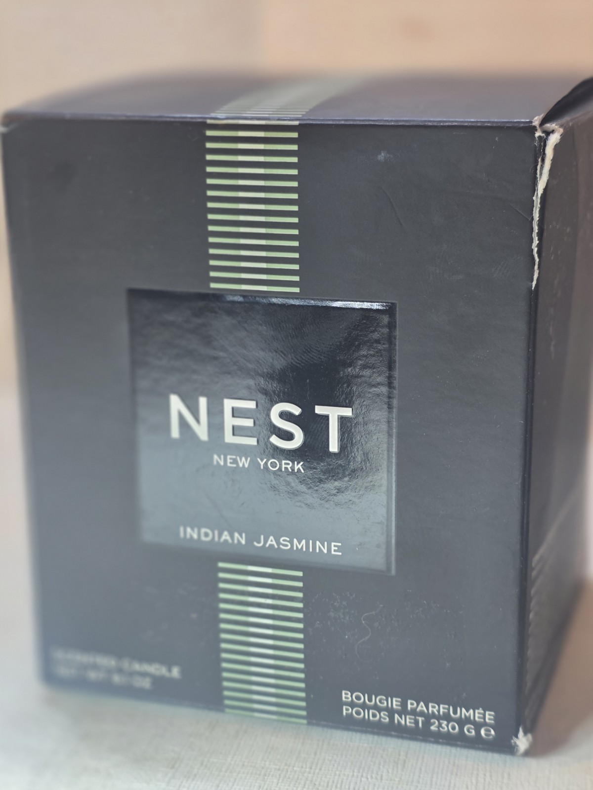 NEST New York Scented Classic Candle, Indian Jasmine – 8.1 oz – Up to 60-Hour