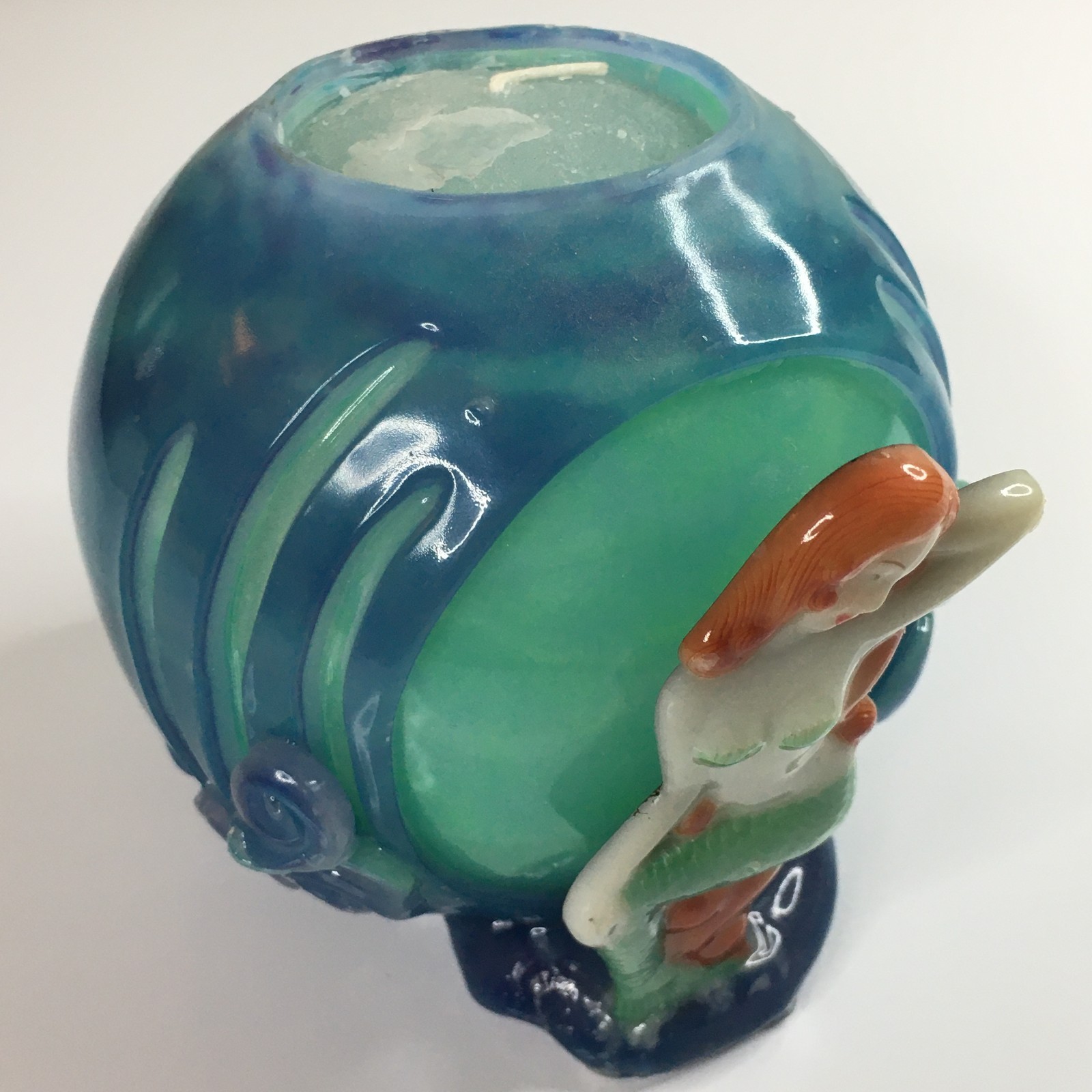 Global Candle Gallery Round Mermaid Glowing Wax Ball Ocean Sea Brackenridge CO